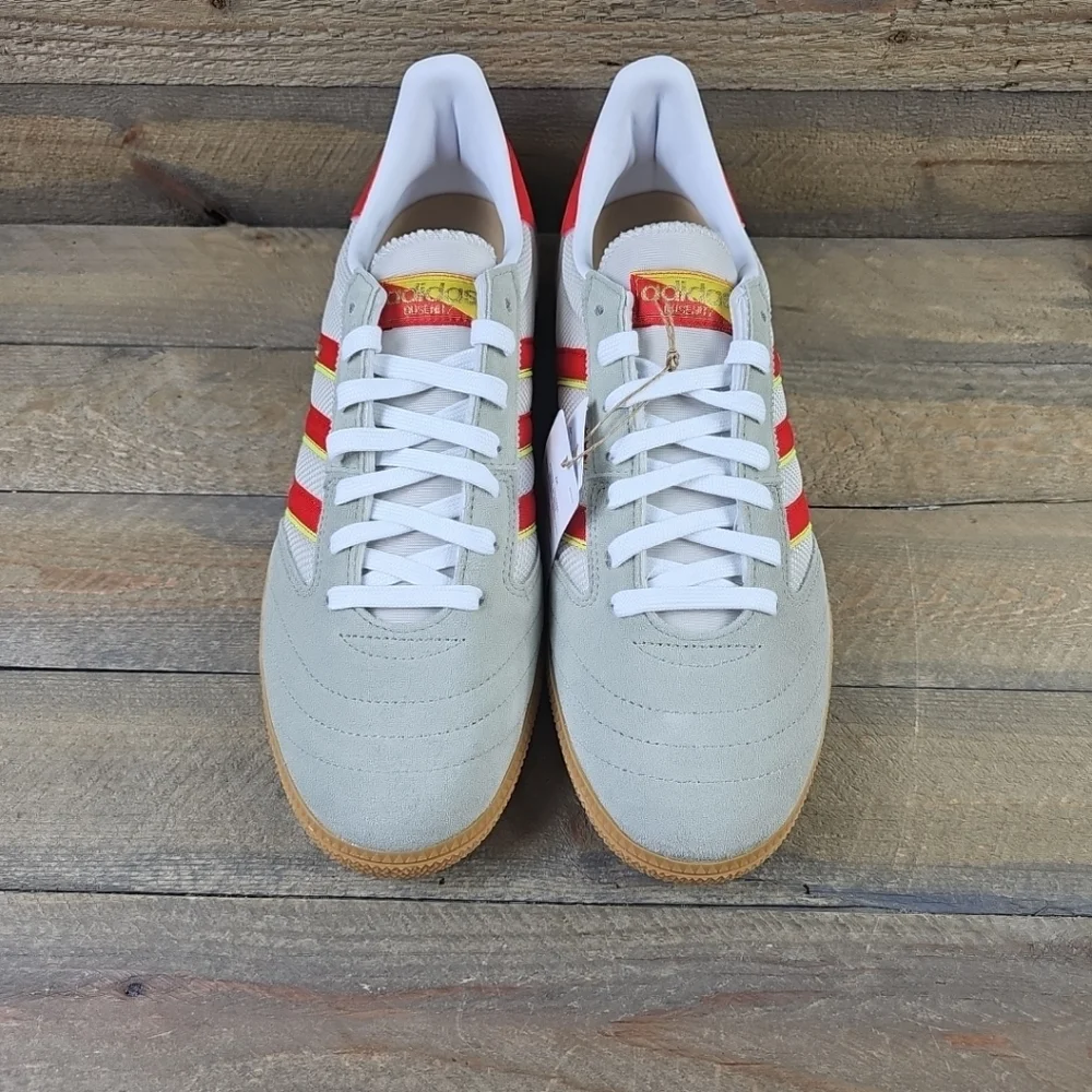 adidas Originals Busenitz Vintage Men's Shoes Suede Upper Feather Grey/Red - Picture 6 of 12